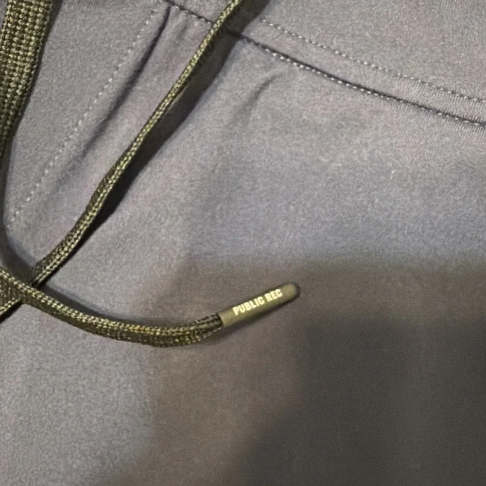 Public Rec All Day Everyday Joggers Mens 30x32 Blue Stretch Gym Pants Drawstring